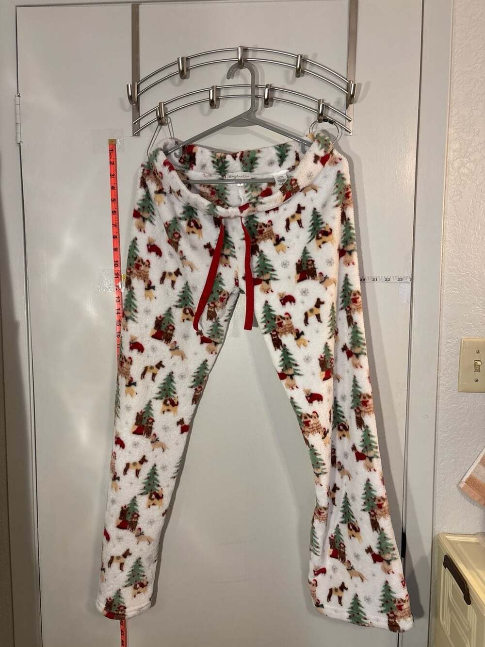 F: Daydream Fleece Christmas Dog Pajama Pants